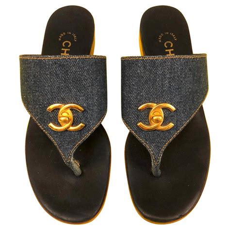 sandalias chanel vintage|chanel sandals sale.